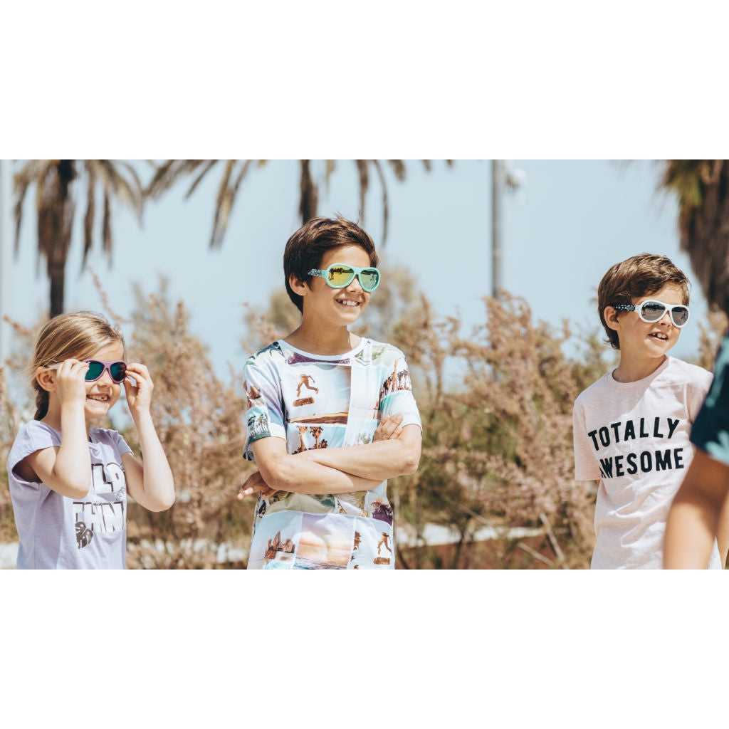 Shadez Eyewear Designer Leaf Print Green Junior 3-7yr / Kacamata Fashion Anak Sunglasses