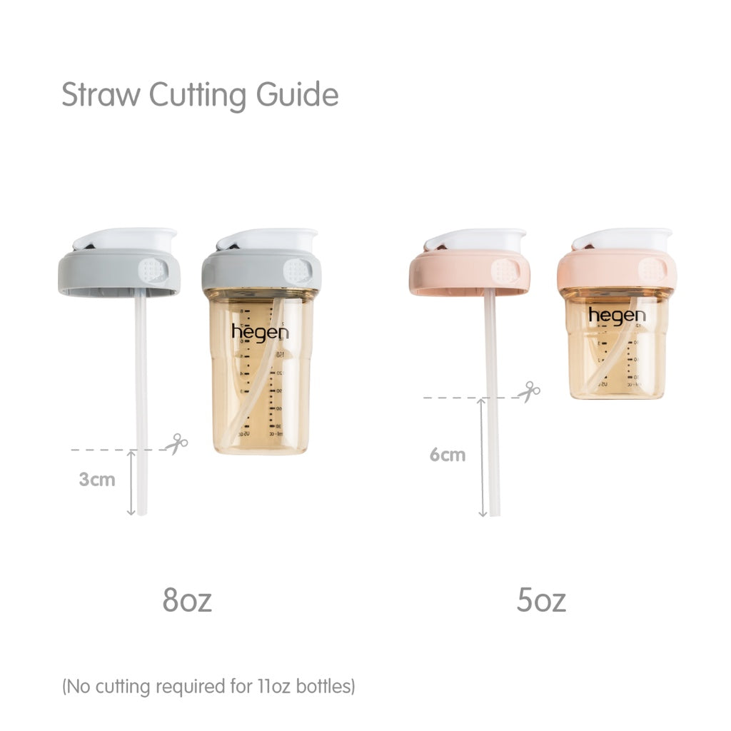 Hegen Straw Replacement Set (2-Pack) / Aksesoris Hegen Straw / Botol Susu Anak