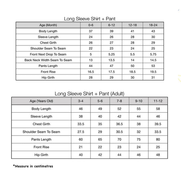 Pyjamas Bamboo Set White Big Sheepz / Pyjamas Anak / Baju Tidur Anak Baa Baa Sheepz