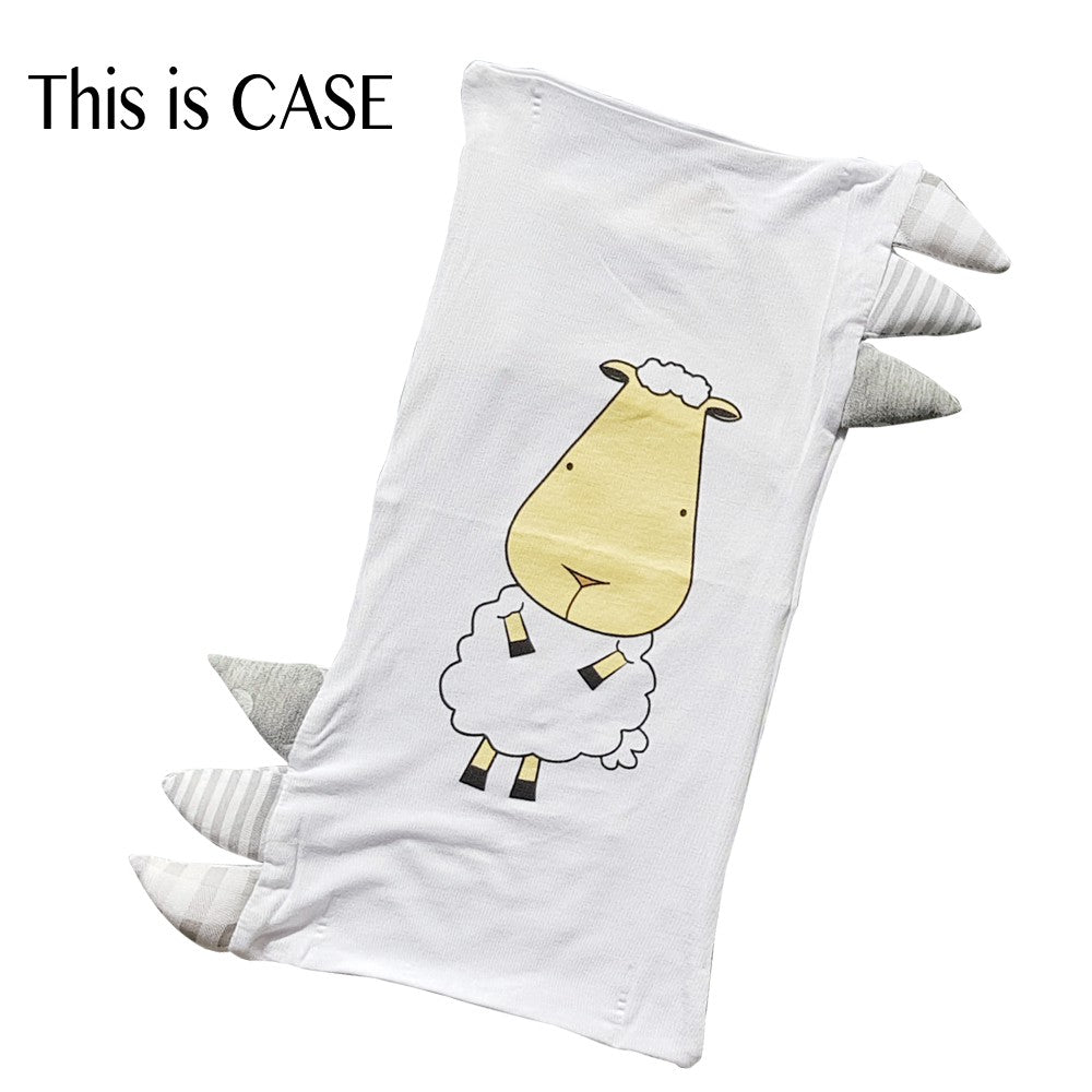 Case Pillow Buddy Large White / Sarung Bantal Besar Baabaasheepz