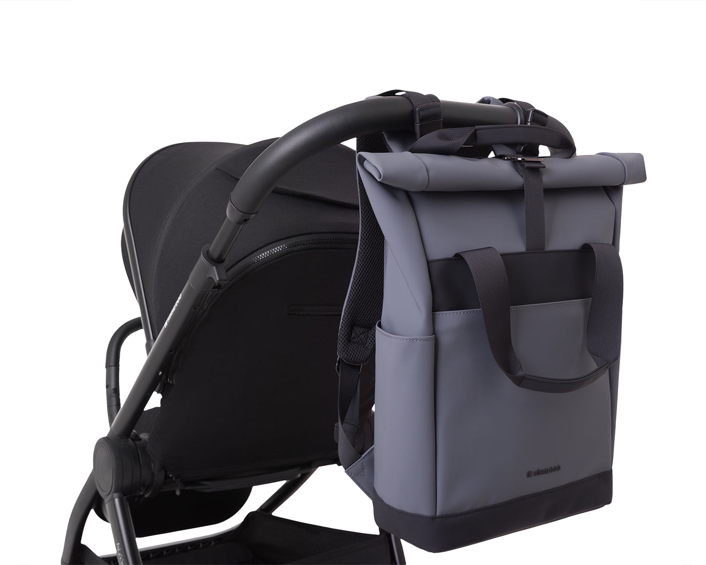 Kikkaboo Mama Bag Cerise Black / Grey