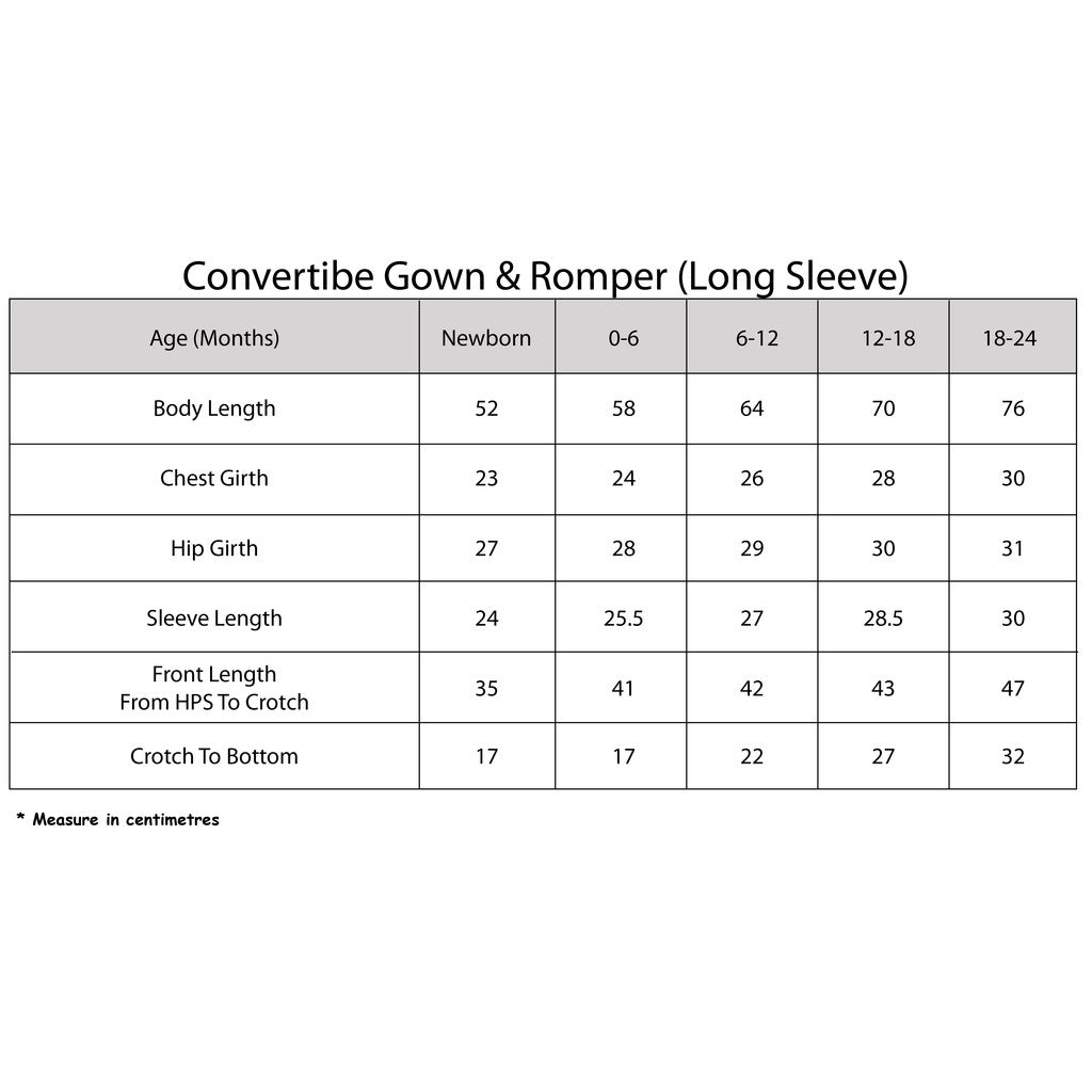 Convertible Gown & Romper White Baa Baa Sheepz / Romper 2 in 1 Anak Bamboo Cotton Baa Baa Sheepz