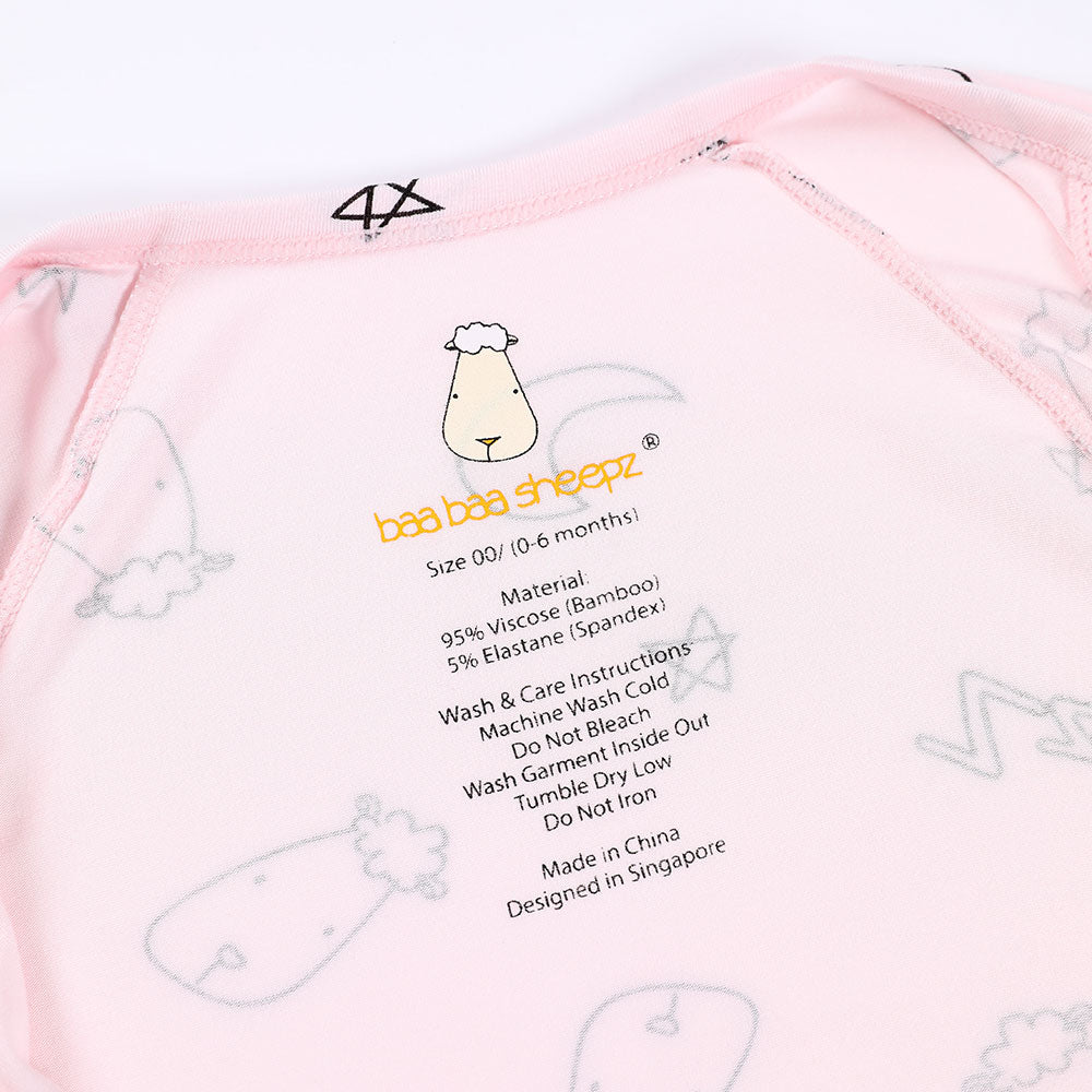 Baabaasheepz Romper Side Snap Sweet Dreams Baa Baa / Romper Anak