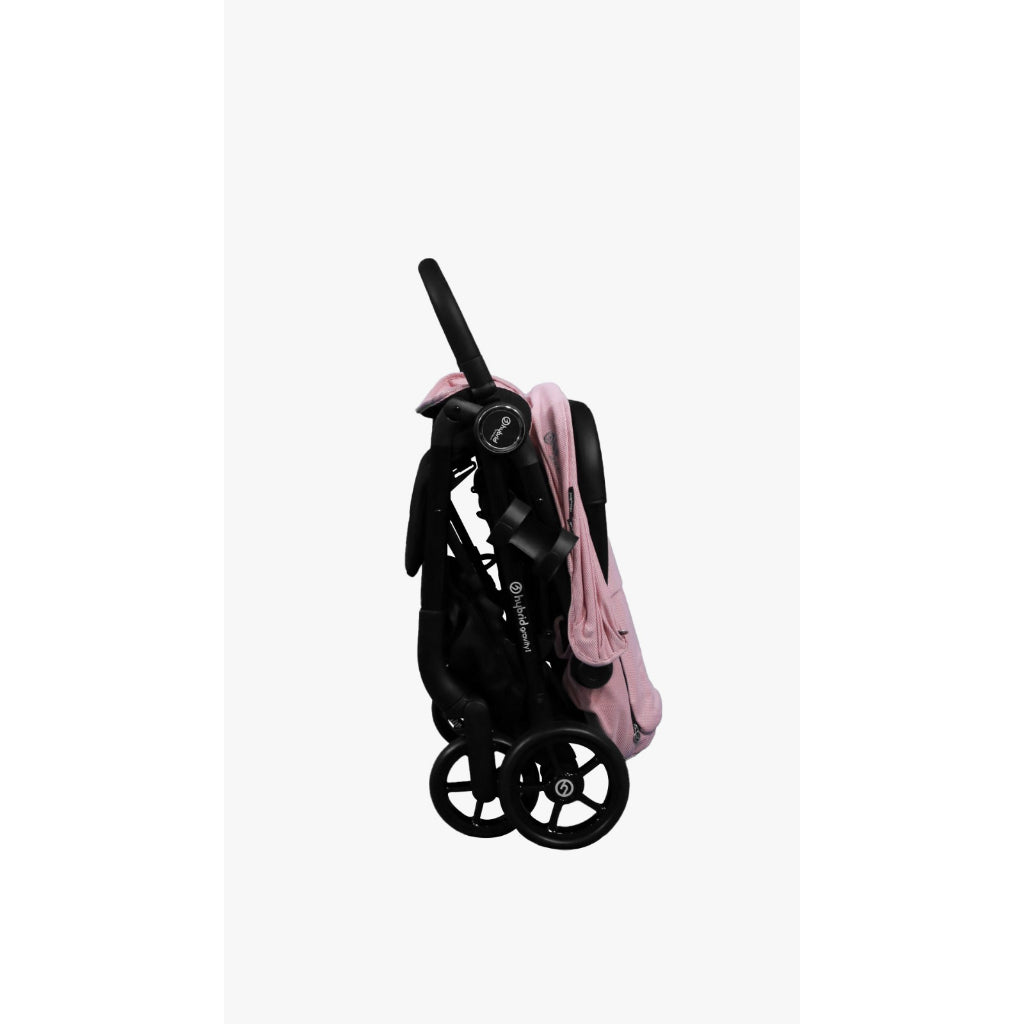 Hybrid Premium Gravity I Pink Blossom Black Chassic (Free Bag Stroller + Cup Holder ) / Stroller Anak