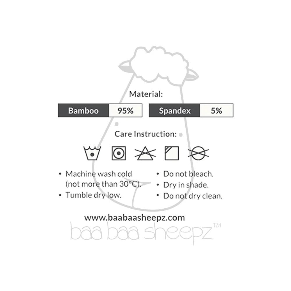Baabaasheepz Romper Zip Big Star & Sheepz with Grey Border / Romper Zipper Anak