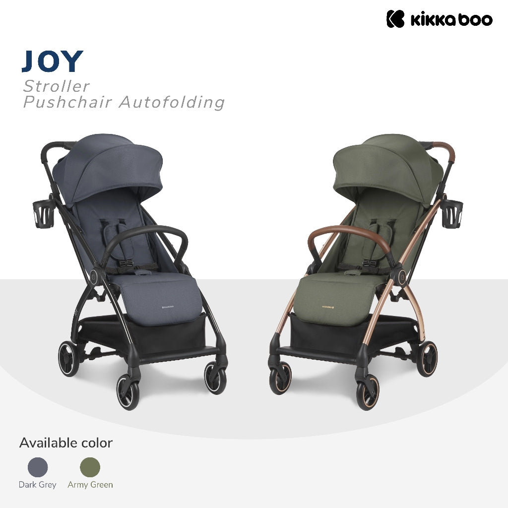 Kikkaboo Pushchair Autofolding Joy Dark Grey