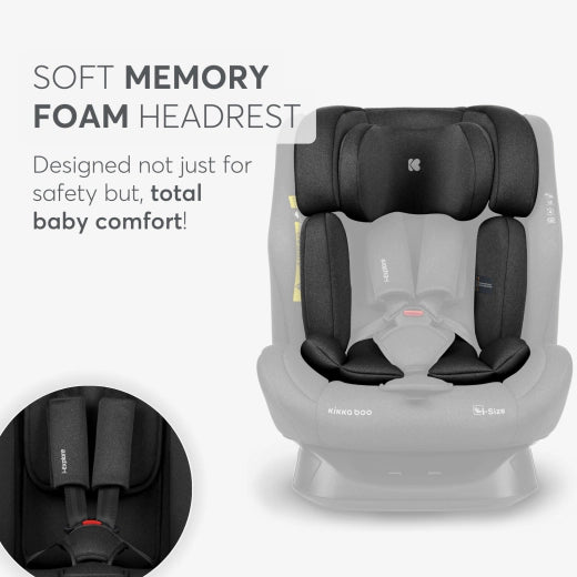 Kikkaboo Car seat 40-150 cm i-Explore i-SIZE Black, Grey, Army green