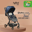 Hybrid Cabi Stacy Jewel Stroller Navy Rose Gold (+seat liner)