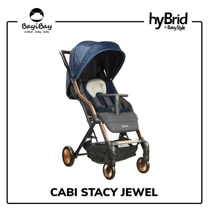 Hybrid Cabi Stacy Jewel Stroller Navy Rose Gold (+seat liner)