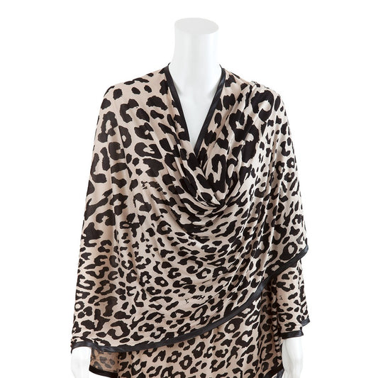 Bebitza Modal Nursing Cover - Leopard / Apron Menyusui Import Bebitza