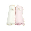 Bebitza 2 pack Bamboo Baby Wrap - Cream Pink / Bedongan Bayi Import