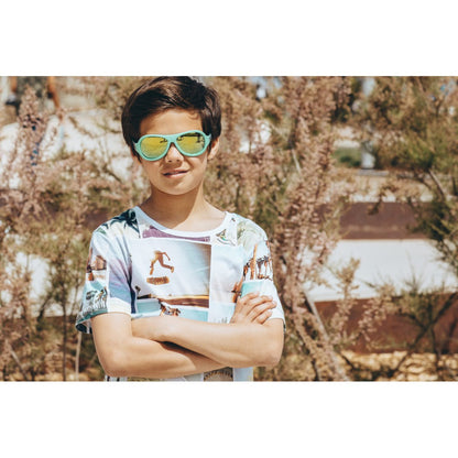Shadez Eyewear Designer Leaf Print Green Junior 3-7yr / Kacamata Fashion Anak Sunglasses