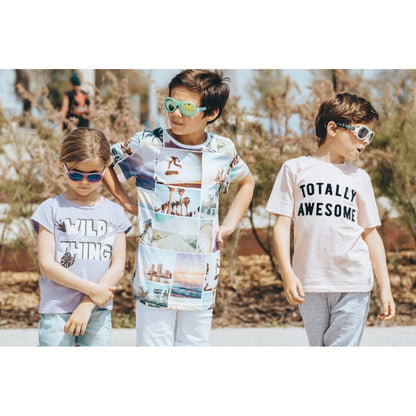 Shadez Eyewear Designer Leaf Print Green Junior 3-7yr / Kacamata Fashion Anak Sunglasses