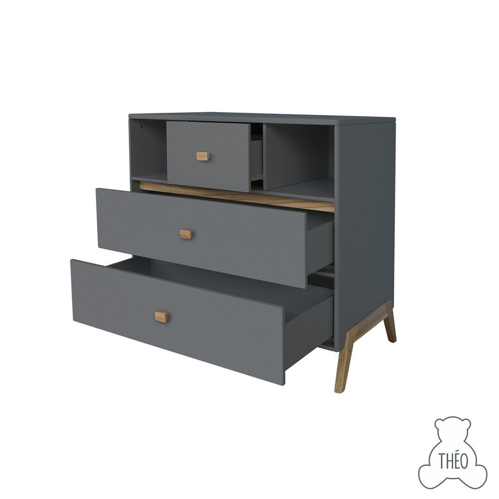 THEO MARELIE CHEST OF DRAWERS NEIGE SILEX COLOUR / LEMARI KECIL ANAK