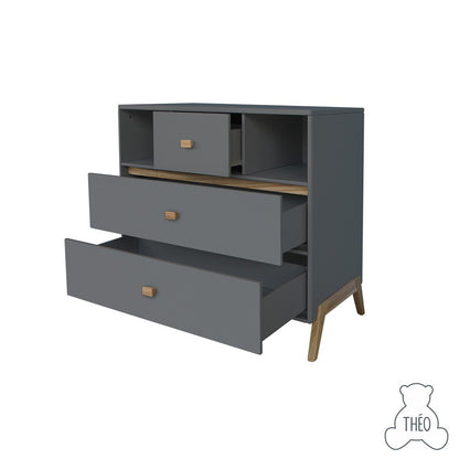 THEO MARELIE CHEST OF DRAWERS NEIGE SILEX COLOUR / LEMARI KECIL ANAK