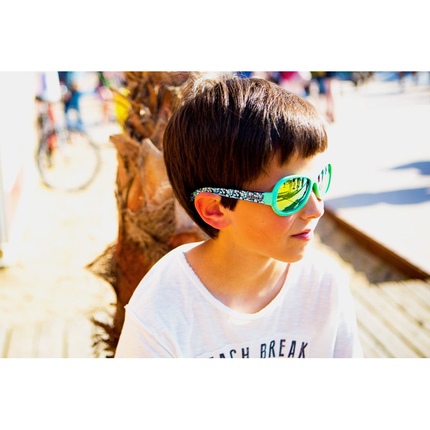 Shadez Eyewear Designer Leaf Print Green Junior 3-7yr / Kacamata Fashion Anak Sunglasses