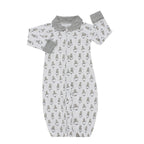 Convertible Gown & Romper  White Baa Baa Sheepz / Romper 2 in 1 Anak Bamboo Cotton Baa Baa Sheepz