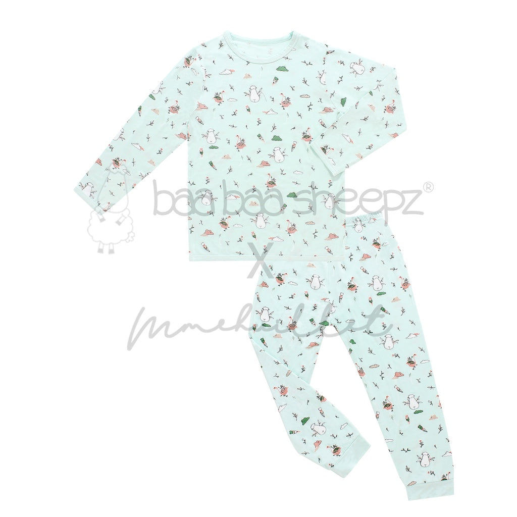 PYJAMAS SET ADULT FLAMINGO / PIYAMA LENGAN PANJANG DEWASA MMEHUILLET BAABAASHEEPZ