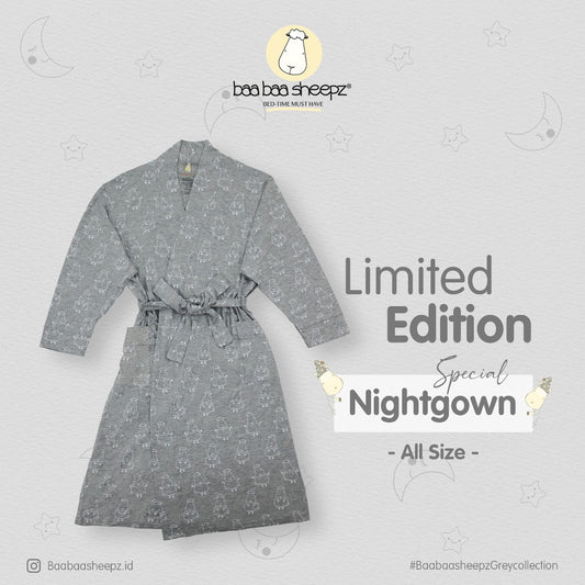 Nightgown Grey Baa Baa Sheepz / Kimono / Outer Baa Baa Sheepz