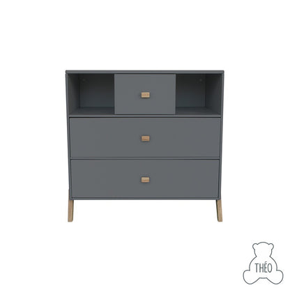 THEO MARELIE CHEST OF DRAWERS NEIGE SILEX COLOUR / LEMARI KECIL ANAK