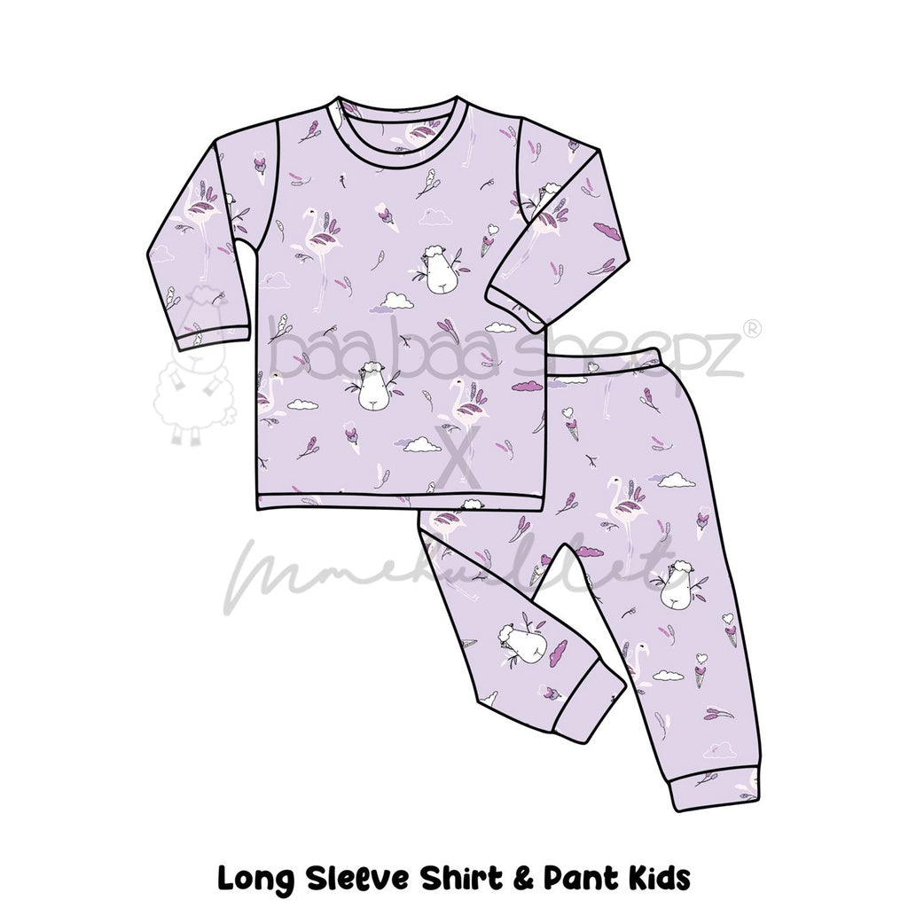 PYJAMAS SET KIDS FLAMINGO / PIYAMA ANAK MMEHUILLET BAABAASHEEPZ