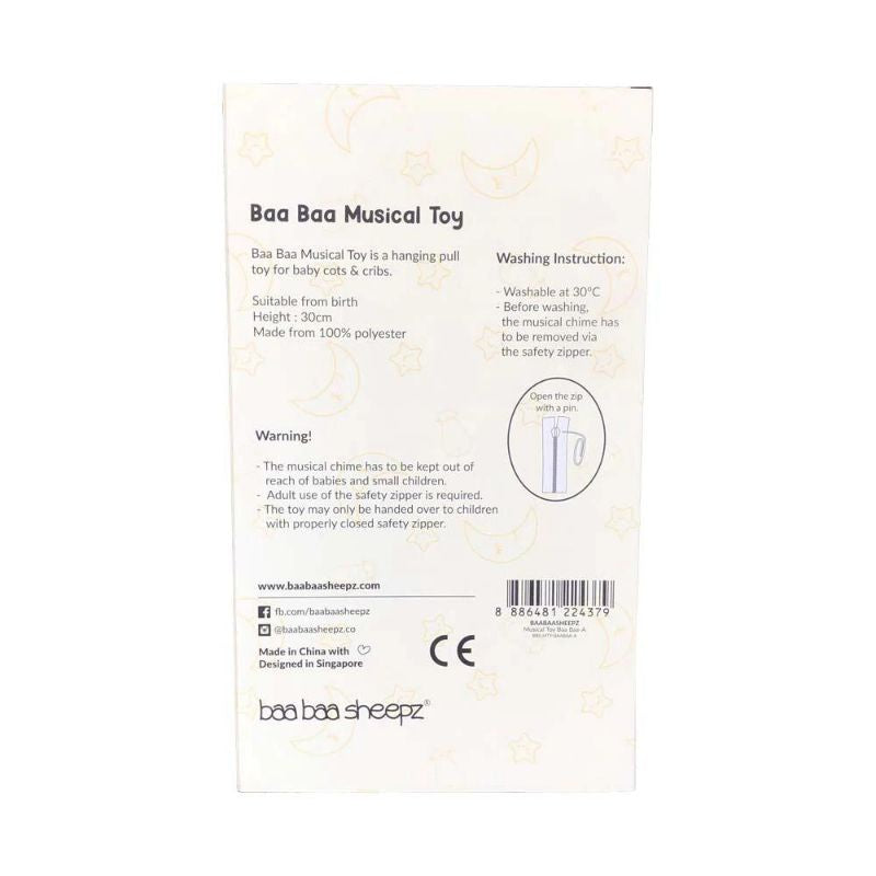 BAA BAA SHEEPZ MUSICAL TOYS / BAA BAA WHITE / BONEKA MUSIK BAA BAA SHEEPZ