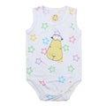 Romper Sleeveless Onesie Colourful Star White / Romper Onesie Baabaasheepz