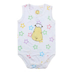 Romper Sleeveless Onesie Colourful Star White / Romper Onesie Baabaasheepz