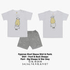 Pyjamas SS Front Back Sheepz Kids Baa Baa Sheepz / Pyjamas Anak