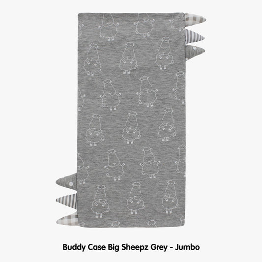 BedTime Buddy Case Jumbo Grey Baa Baa Sheepz / Sarung Bantal Jumbo Baa Baa Sheepz