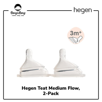 Hegen Teat Flow, 2-Pack / Teat / Dot Anak