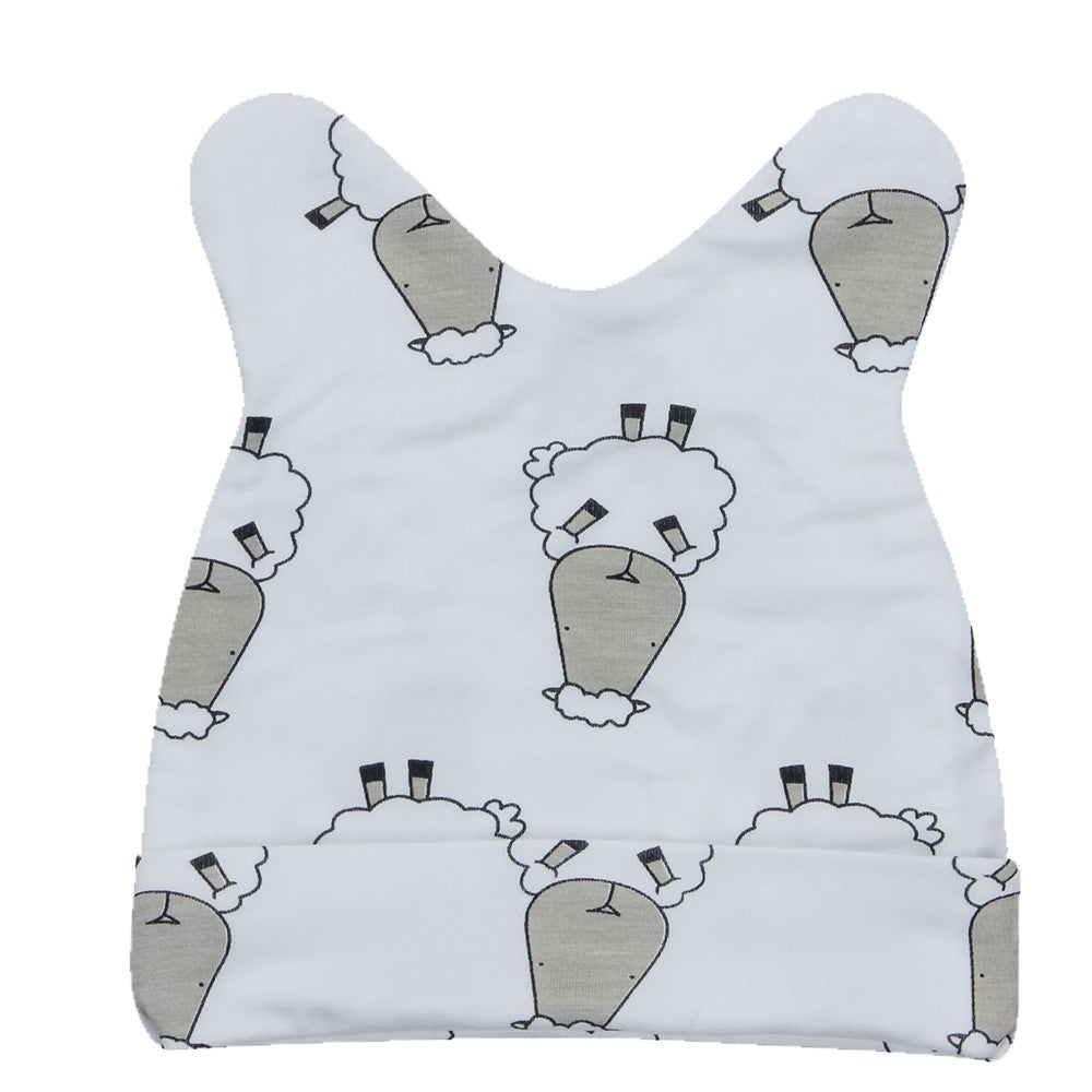 Baabaasheepz Bamboo Cap / Topi Baabaasheepz Bayi 0-6months
