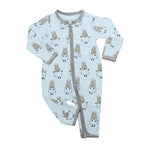 Romper Zipper White Baabaasheepz  / Romper Bayi Resleting Baabaasheepz