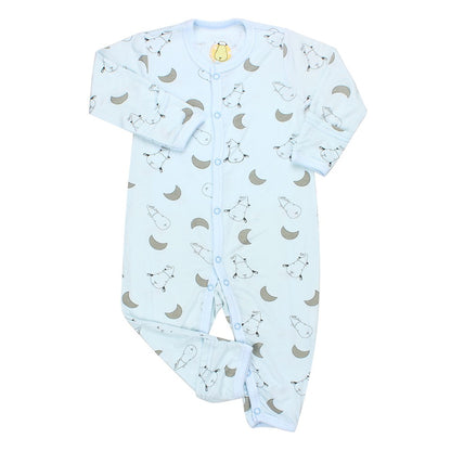 Baabaasheepz Bamboo Romper Snap Small Moon / Romper Anak Lengan Panjang Baabaasheepz