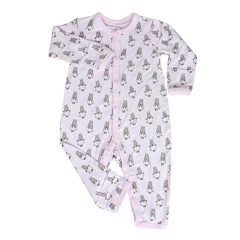 Romper Pink Snap / Romper Snap Baabaasheepz