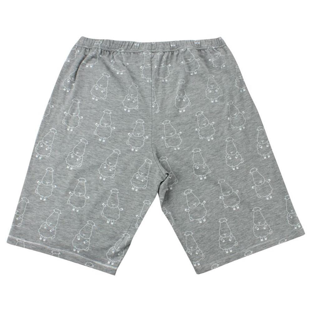 Pyjamas Set Bamboo Short Sleeve White Baa Baa Sheepz / Piyama Dewasa, Baju Tidur Baa Baa Sheepz