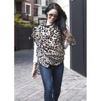 Bebitza Modal Nursing Cover - Leopard / Apron Menyusui Import Bebitza