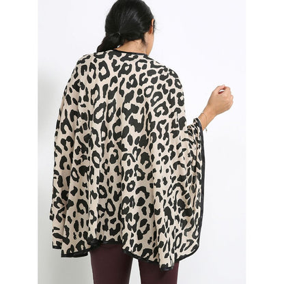 Bebitza Modal Nursing Cover - Leopard / Apron Menyusui Import Bebitza