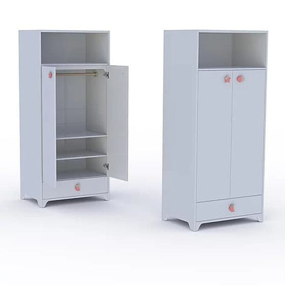 THEO LOU Wardrobe 1 Niche, 1 Drawer, 2 Doors / Theo Lou Lemari Pakaian