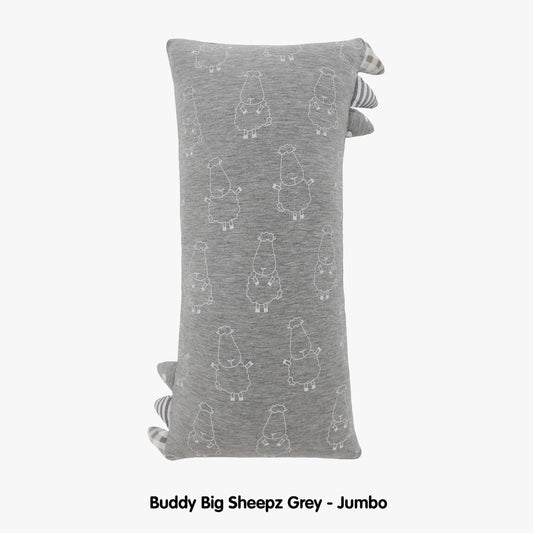 Pillow Buddy Baa Baa Sheepz Grey Jumbo Size / Bantal Baa Baa Sheepz Jumbo Abu-Abu