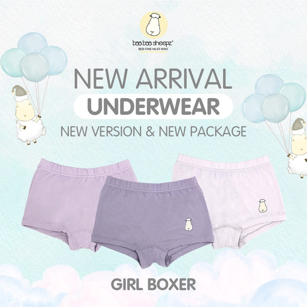 UNDERWEAR GIRL BOXER FOR KIDS BAABAASHEEPZ / CELANA DALAM ANAK
