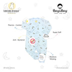 Baabaasheepz Bamboo Romper Snap Small Moon / Romper Anak Lengan Panjang Baabaasheepz