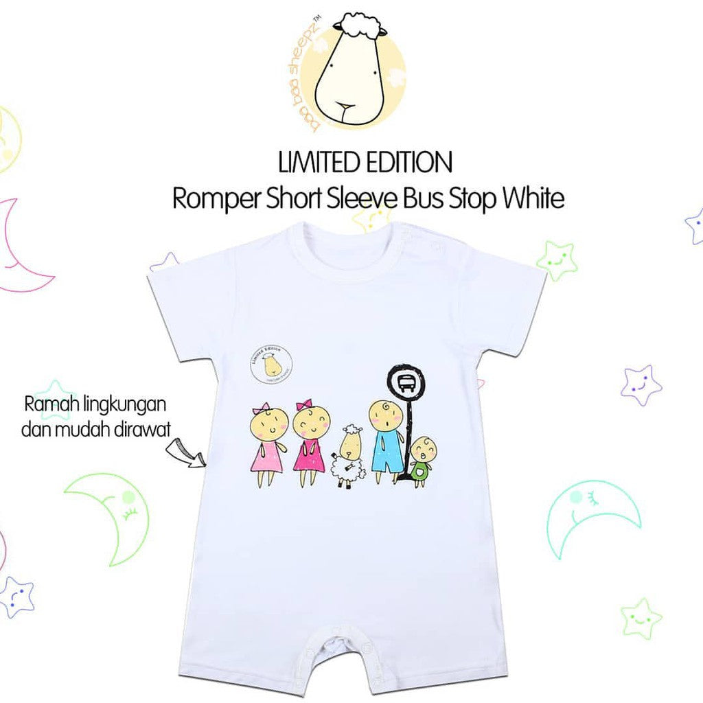 Romper Short Sleeve Baabaasheepz / Romper Pendek Bayi Baabaasheepz