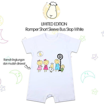 Romper Short Sleeve Baabaasheepz / Romper Pendek Bayi Baabaasheepz