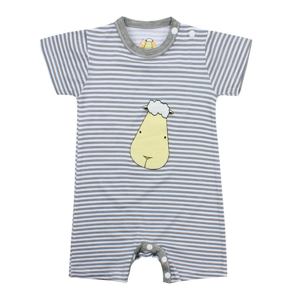 SPECIAL EDITION - Romper Short Sleeve Baa Baa Sheepz Grey / Romper Anak Baa Baa Sheepz