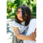 Shadez Eyewear Designer Flower Patch Purple / Kacamata Fashion Anak Sunglasses / Kacamata Jemur