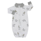 Convertible Gown & Romper  White Baa Baa Sheepz / Romper 2 in 1 Anak Bamboo Cotton Baa Baa Sheepz