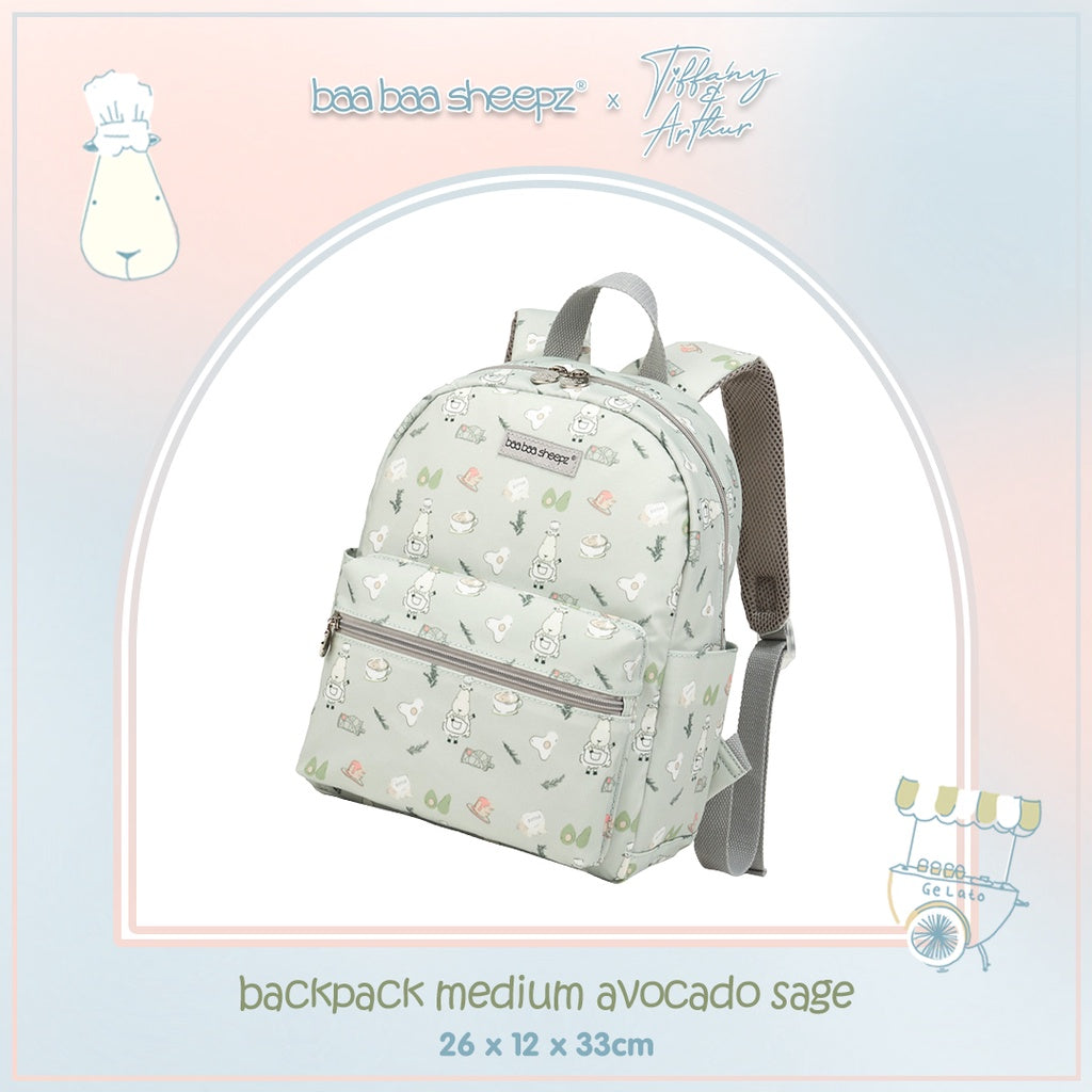 Baa Baa Sheepz x Tiffany Backpack Chef Baa Baa Babyccino Latte