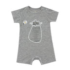 SPECIAL EDITION - Romper Short Sleeve Baa Baa Sheepz Grey / Romper Anak Baa Baa Sheepz