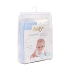 Bebitza 2 pack Bamboo Baby Wrap - Cream Blue /  Bedongan Bayi Import